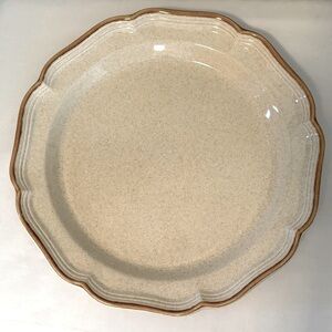 Vintage Mikasa Garden Club Flowerfest Round Serving Platter, Stoneware 12.5”